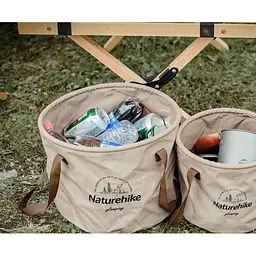 Складане відро для води Naturehike NH20SJ040 з ПВХ 10 л зелене - мініатюра 5