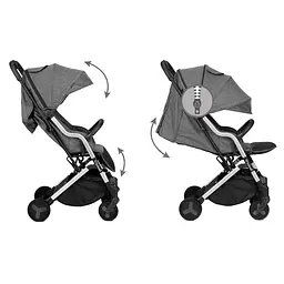 Прогулянкова коляска Kidwell Mavero Silver/Black - мініатюра 4