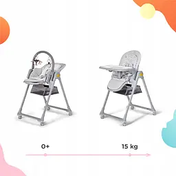 Стільчик для годування 2в1 KiderKraft LASTREE Grey - мініатюра 5