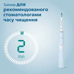 Електрична зубна щітка Philips Sonicare Protective Clean блакитна (HX6803/04) - мініатюра 8