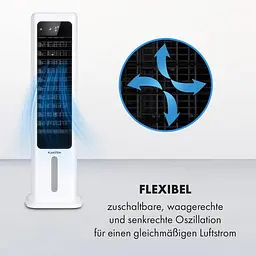 Мобільний кондиціонер вентилятор Klarstein Skytower 360° Smart Air Cooler4-в-1 (10035818) - мініатюра 4