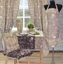 Комплект штор Прованс Breakfast beige, 170x136 см, бежевий (11139) - мініатюра 3