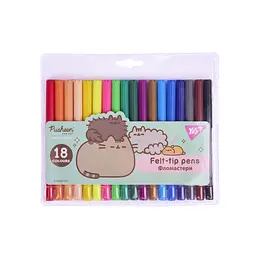 Фломастери YES Pusheen 18 кольорів (650570)