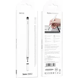 Стилус Hoco GM103 Fluent series universal capacitive pen White [94203] - мініатюра 5