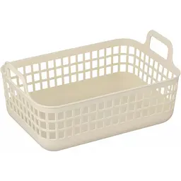 Кошик для зберігання Ardesto пластик PP 33x22x16.3 см 7 л бежевий (ARHC2507BG) - мініатюра 2