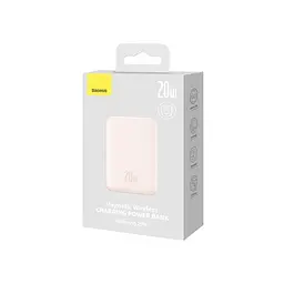 Магнітний портативний павербанк з бездротовою зарядкою Baseus Magnetic 20 W 6000 mAh для iPhone рожевий - мініатюра 9