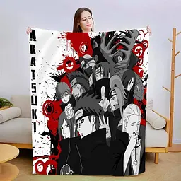Плед 3D плюшевий подарунковий Акацукі 160×200 см