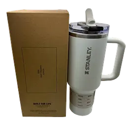 Термос термочашка Stanley Quencher ProTour Flip Straw Tumbler з нержавіючої сталі White 1,18 л KT7001989 - мініатюра 2