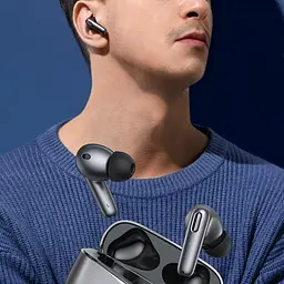 Навушники Bluetooth Baseus SIMU ANC TWS S2 | 42/480mAh, 6/24Hours | (NGS2-02) grey - мініатюра 7