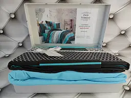 Комплект постільної білизни Zigo Turquoise Євро Belizza pbe0042039 - мініатюра 3