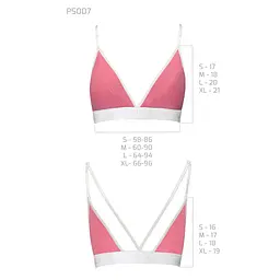 Спортивний топ з подвійними бретелями Passion PS007 TOP M, pink - мініатюра 5