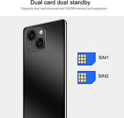 Мобільний телефон 13 PRO 4,5-дюймовий QHD-екран смартфон, 512 МБ оперативної пам'яті 4 ГБ ПЗУ - мініатюра 4