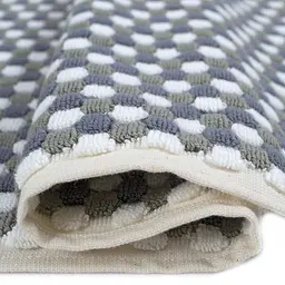 Рушник для ніг Lotus Home - Ruta grey сiрий 50x80 - мініатюра 2