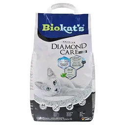 наповнювач туалету для котів Biokat's Diamond Classic 8 кг бентонітовий