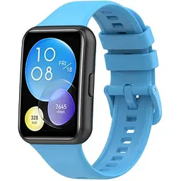 Ремінець DK для Huawei Watch Fit 2 Silicone Sport Full Light Classic (sky blue) - мініатюра 2