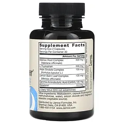 Добавка для нормалізації сну Jarrow Formulas Sleep Optimizer 60 вегетаріанських капсул - мініатюра 2