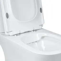 Унітаз-компакт Qtap Presto Quadro безободковий з сидінням Soft-close QT24221215AW, Білий - мініатюра 7