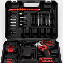 Електричний гайковерт MA752 24V з 2 акумуляторами RED • Акумуляторний гайковерт MA752 для гайок, болтів, авто, гаража та майстерні - мініатюра 5