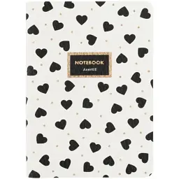 Книга записна Axent A6 Black&White, 60 аркушів, клітинка (8711-7-A)