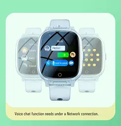 Годинник телефон для дітей Lemfo T93 з SIM картою, GPS трекером, подвійною HD камерою та прослуховуванням До 7 днів роботи Чорний - мініатюра 9