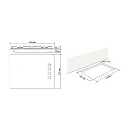 Варочна поверхня Jantar HGR 60 WH EF - мініатюра 10