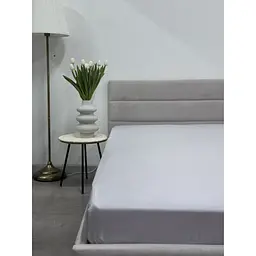 Простирадло на резинці Ecotton Light Grey Полісатин 200х140 см (24577) - мініатюра 3