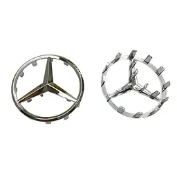 Емблема керма Mercedes-Benz хром 57 мм пластик (на товстих напрямних) - мініатюра 2