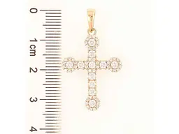 Кулон XUPING Позолота 18K "Хрест з цирконієм" для ланцюжка 271500 - мініатюра 2