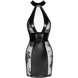 Сукня Noir Handmade F238 Short tulle dress With Powerwetlook inserts - S - мініатюра 4