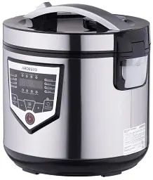 Мультиварка Ardesto MC-X16X, Inox, 860W, 4л, 16 програм, LED-дисплей, електронне керування, антипригарне керамічне покриття чаші, програма Твій рецепт, книга рецептів, ополоник, друшляк - мініатюра 2