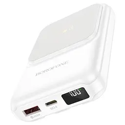 Портативний акумулятор із бездротовою зарядкою Borofone BJ26 Spencer 20 W 10000 mAh білий - мініатюра 2