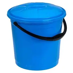 Відро пластикове R-PLASTIC харчове 10л з кришкою синє