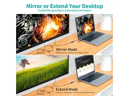 Адаптер Choetech Hub-H11 USB-C - DisplayPort Gray (HUB-H11-GY-V2) - мініатюра 5