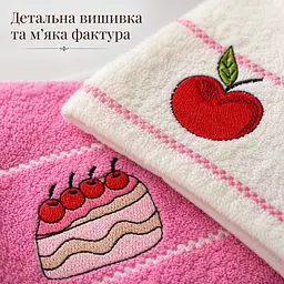 Набір кухонних рушників 2 шт 40x60 см Вишневий торт LoveYouHome - мініатюра 3