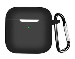 Чохол-накладка DK Silicone Candy Friendly з карабіном для Xiaomi Redmi Buds 3 (black) - мініатюра 2