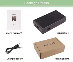 UPS ДБЖ безперебійне живлення для роутера/термінала ONU Voltronic UPS120 12V 1A - мініатюра 4