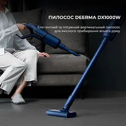 Ручний пилосос Xiaomi Deerma Vacuum Cleaner Blue (DX1000W) - мініатюра 4