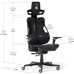 Геймерське крісло Mealux Cyberlux V10 Fabric Black (GM-V10 FB) - мініатюра 2