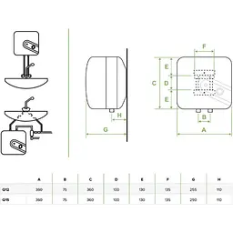 Бойлер Bandini Water Heaters Q 12 (O) (SE0015Q2P337) [140042] - мініатюра 3