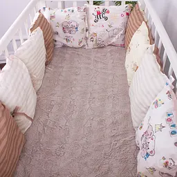 Подушки-борти MirSon Kids Time 18-300 Cream time бежеві 12 шт. - мініатюра 11