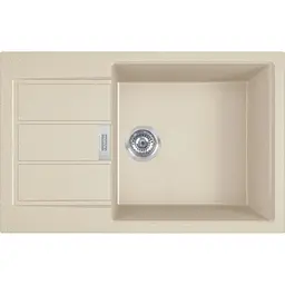 Кухонна мийка Franke Sirius 2 тектонайт, прямокут., з крилом, 780х500х200мм, чаша - 1, врізна, бежевий