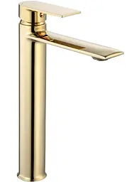 Змішувач для умивальника Rea Veneta gold високий (REA-B6419)