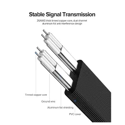 Кабель для передачі даних SATA 3 Data Cable 0.5m 90° corner US217 Black Ugreen (30797) - мініатюра 6