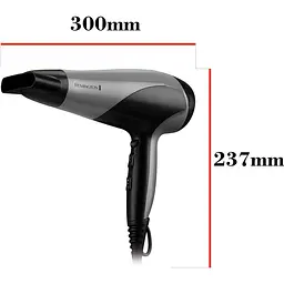 Фен Remington Ionic Dry D3190S сіро-чорний - мініатюра 3