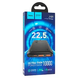 Зовнішній акумулятор Power Bank Hoco J101 10000 mAh 22.5W чорний - мініатюра 5