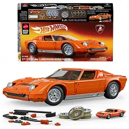 Колекційна машинка-конструктор Mattel Brick Shop Premium Lamborghini ‘71 Miura P400 SV (JHF61) - мініатюра 6