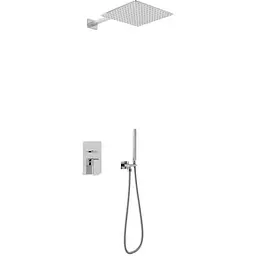 Душова система Kohlman Saxo 30 chrome + BOX прихованого монтажу QW210SQ30, Хром