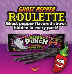 Жувальні цукерки Sour Punch Ghost Pepper Roulette 91г - мініатюра 4