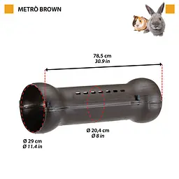 Модульний тунель для кроликів та дрібних тварин Ferplast Metro' Tunnel Black - мініатюра 2