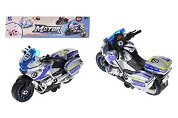 Іграшковий поліцейський мотоцикл інерційний DIY Motor Set 9090C-3 у пакеті р.20x17x8.2 см YG Toys